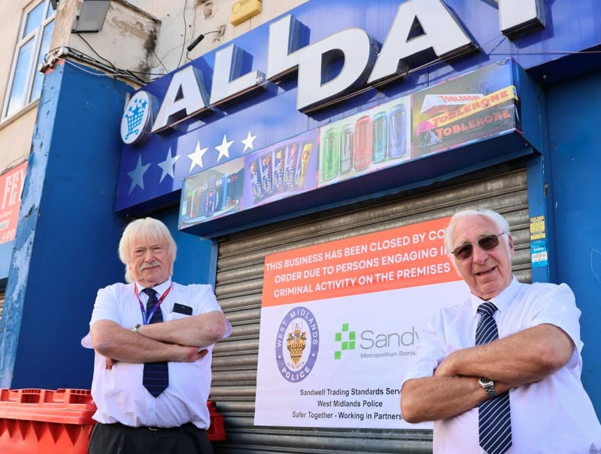 Six Cradley Heath shops closed for selling illegal goods — West Bromwich news photo