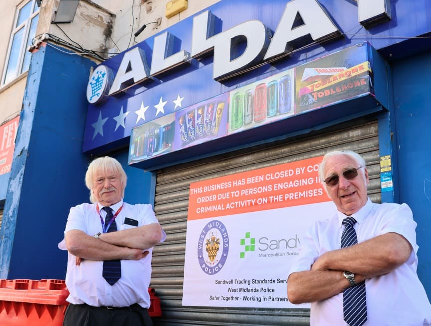 Six Cradley Heath shops closed for selling illegal goods — West Bromwich news photo (Sandwell Council)