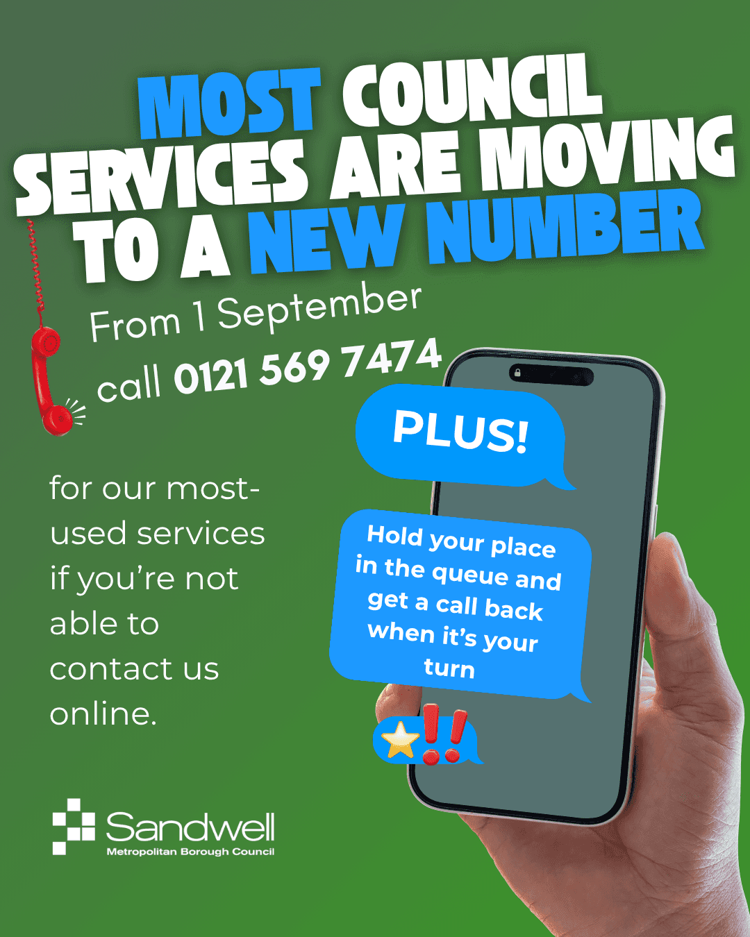 New single phone number coming for majority of Sandwell Council services — West Bromwich news photo